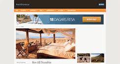 Desktop Screenshot of namibiaresor.se